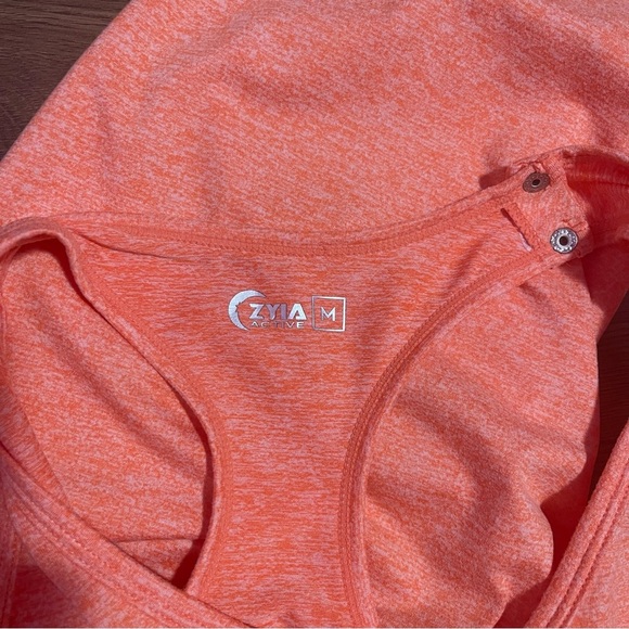 ZYIA Jumpsuit Women's Size‎ Medium Coral Orange One-Piece Buttery-Soft Stretch - Picture 14 of 15